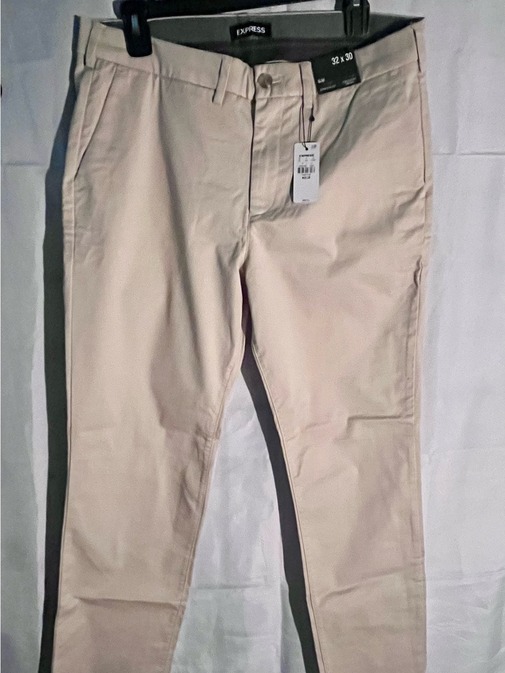 Express Men’s Light Beige Chino Pants